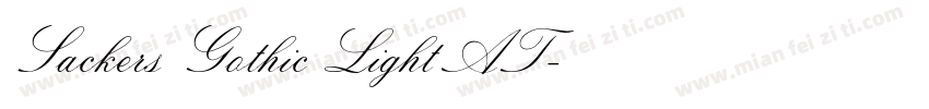 Sackers Gothic Light AT字体转换